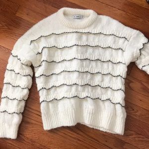 NWOT zara cream chunky sweater size small